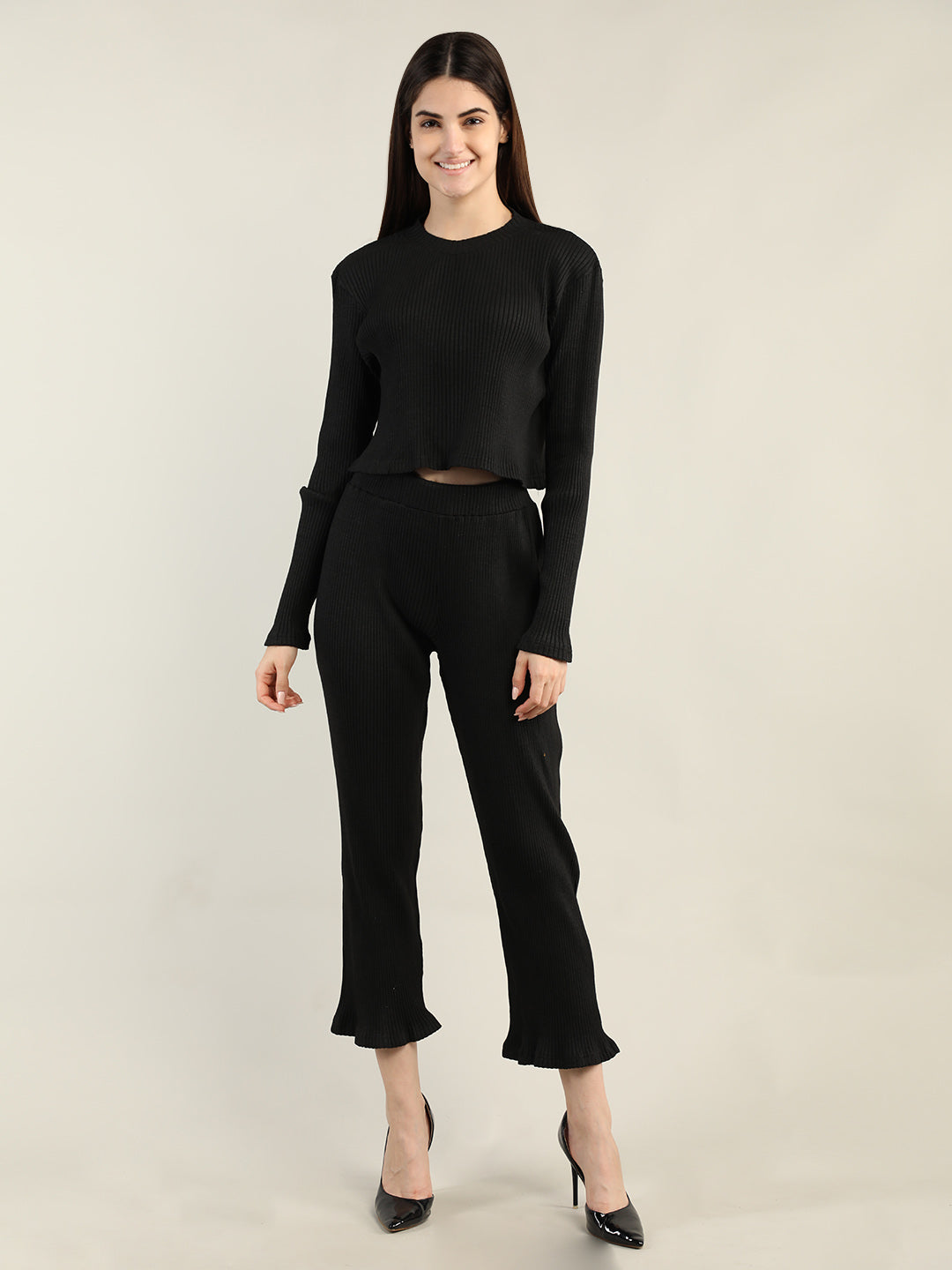 Women's Black CO-Ord set | CHKOKKO