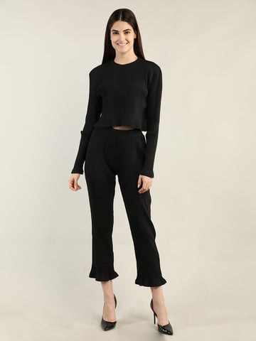 Women's Black CO-Ord set | CHKOKKO