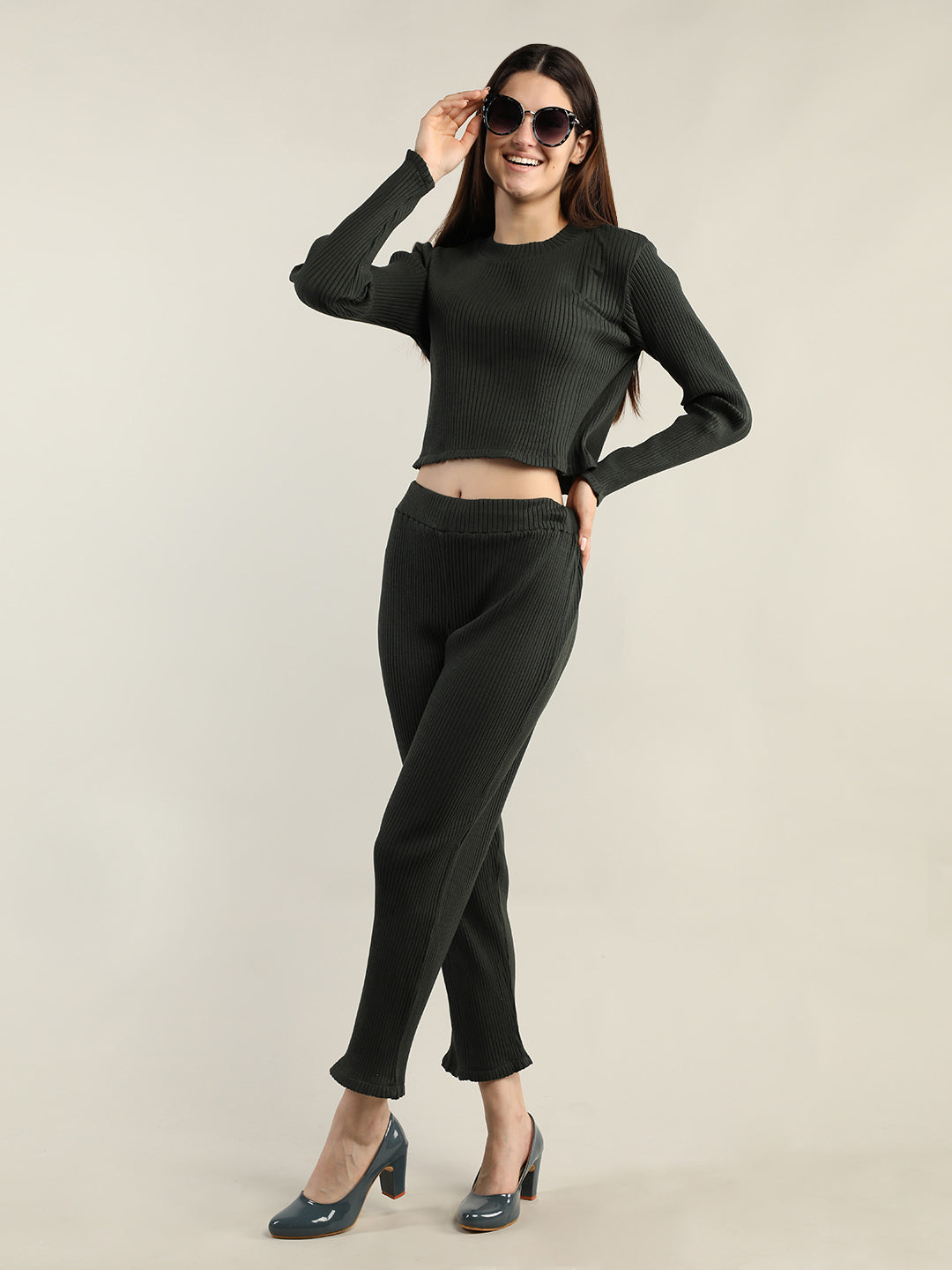 Women's Olive CO-Ord set | CHKOKKO