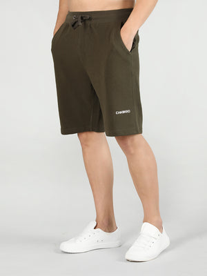 Men's Olive Regular Sports Shorts