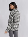 Women Winter Wear Check Shacket | CHKOKKO