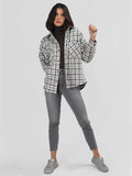 Women Winter Wear Check Shacket | CHKOKKO