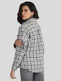 Women Winter Wear Check Shacket | CHKOKKO