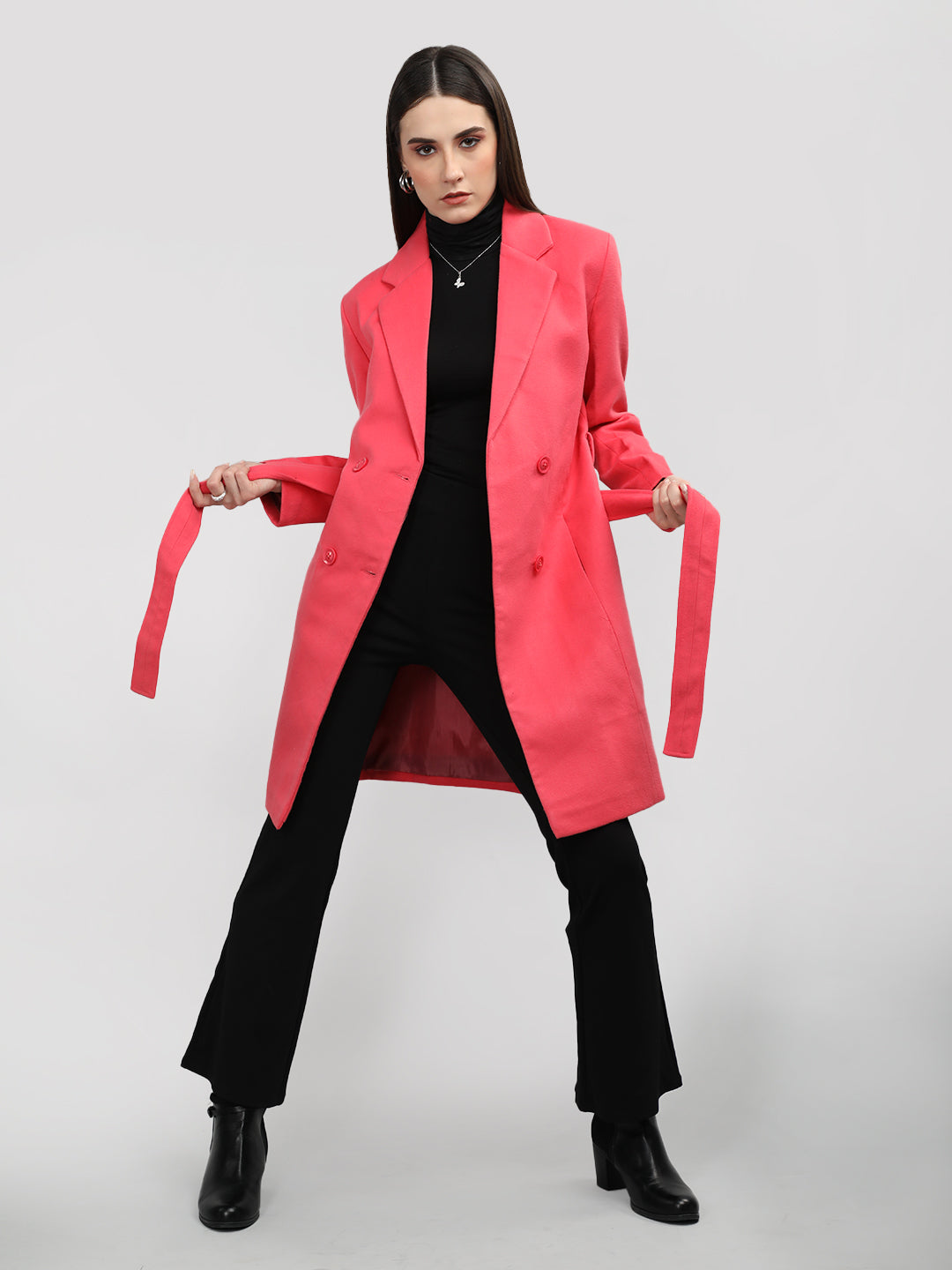 Women Winter Wear Double Breasted Long Coat