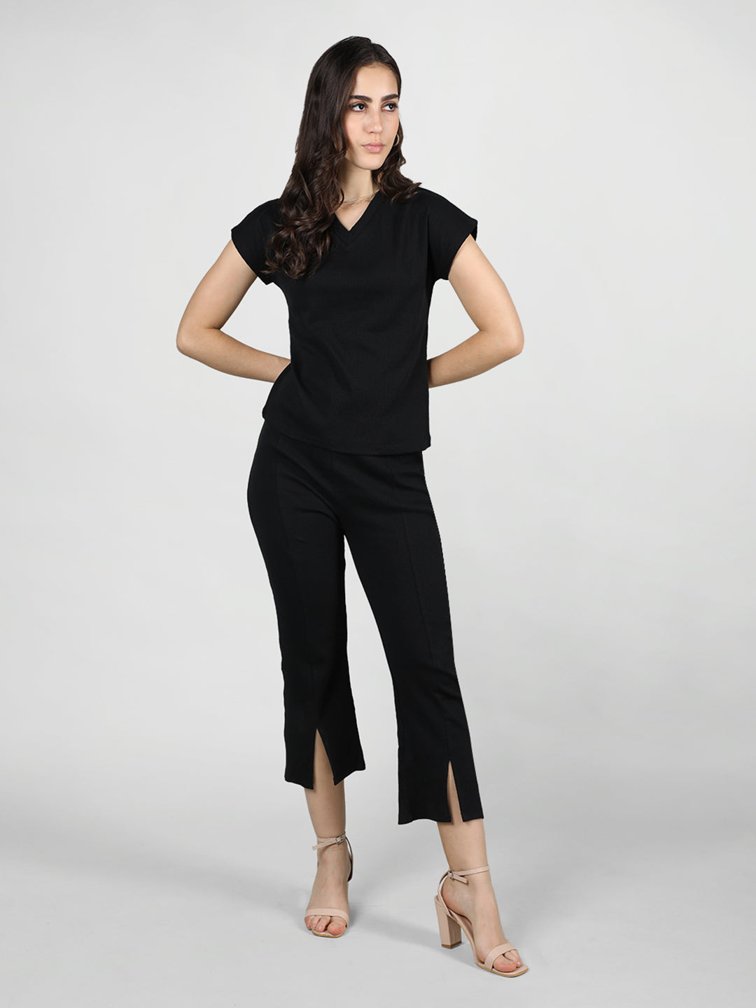 Women's Black CO-Ord set | CHKOKKO