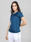Women Half Sleeve Sports Gym T-Shirt | CHKOKKO