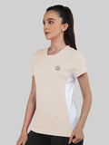 Women's Round Neck Active Wear Sports T-Shirt | CHKOKKO