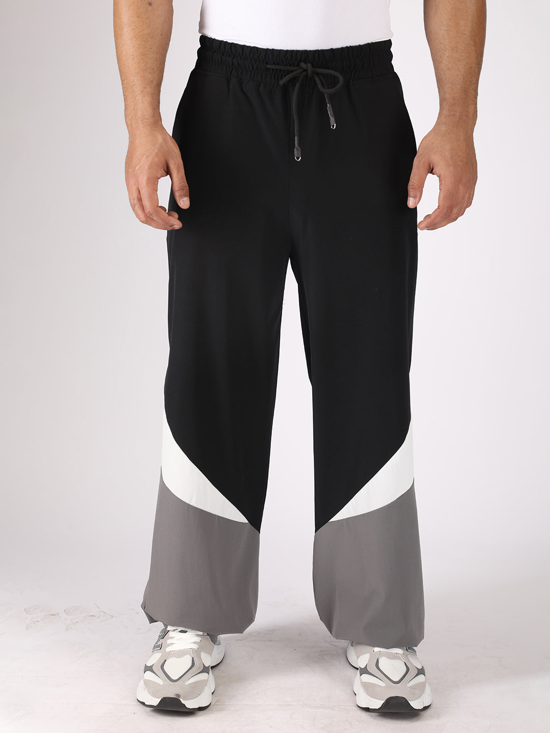 Men’s Colorblock Relaxed Fit Sports Track Pants