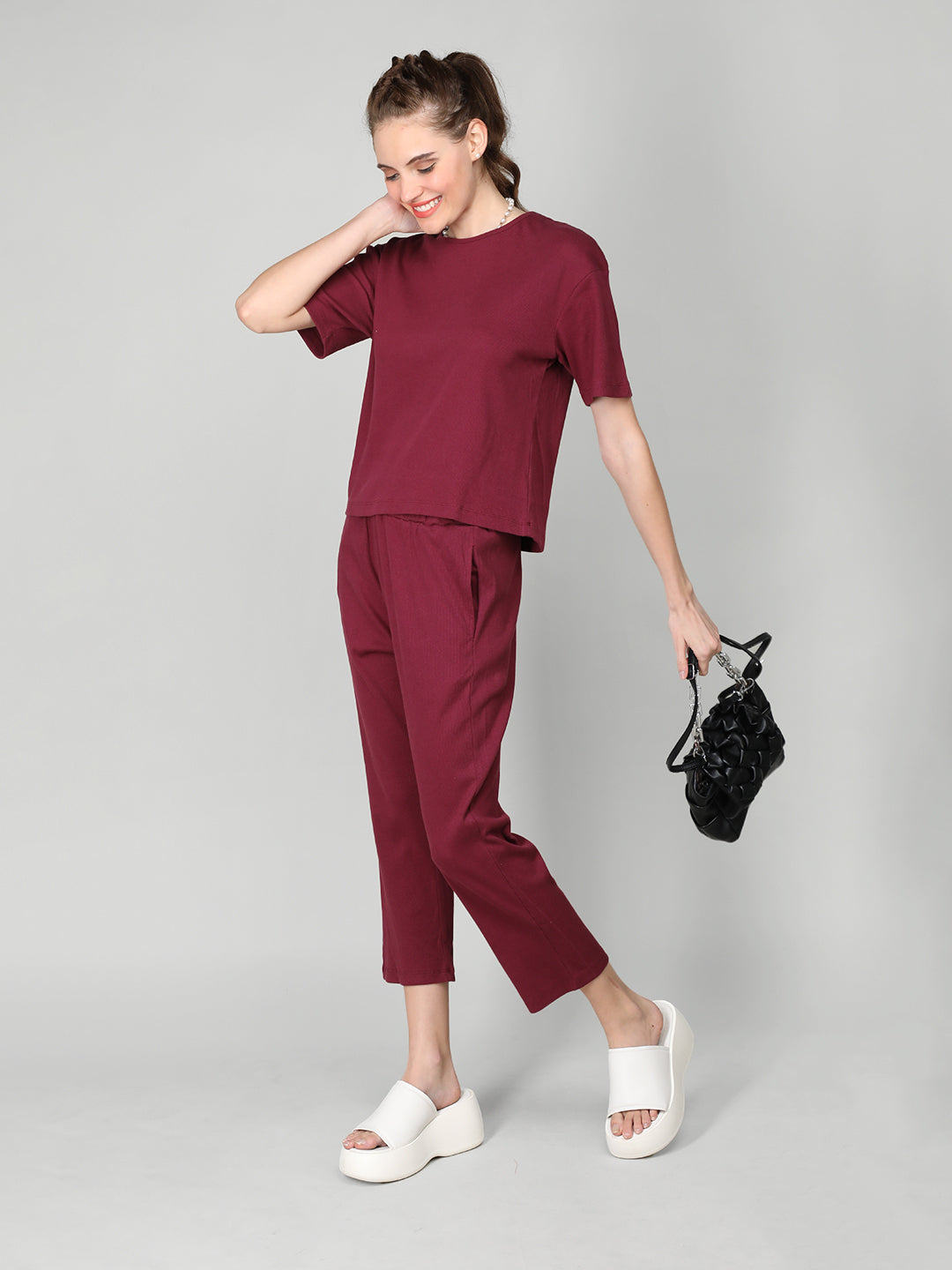 Women's Plum CO-Ord set | CHKOKKO