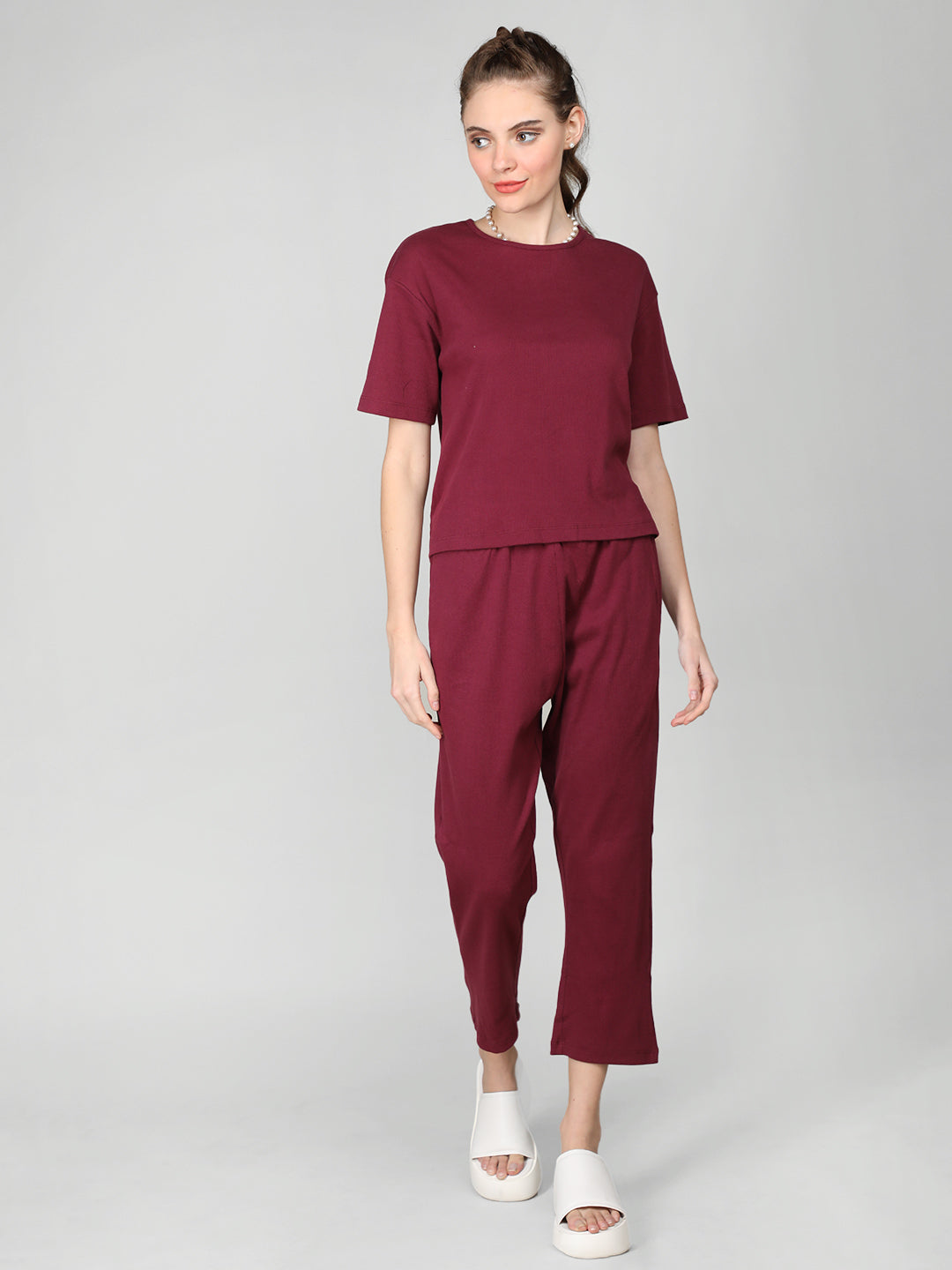 Women's Plum CO-Ord set | CHKOKKO