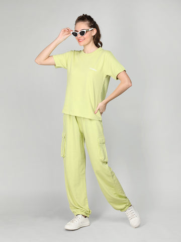 Women's Lime Green Baggy Co-Ord Set