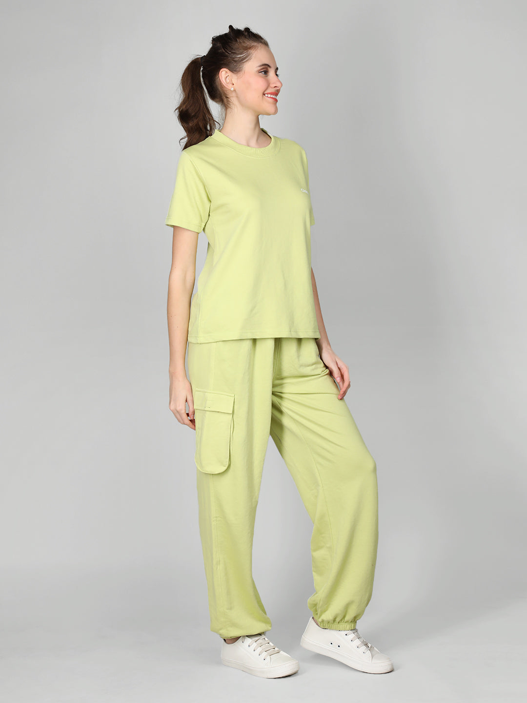 Women's Lime Green Baggy Co-Ord Set