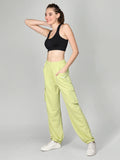Women's Solid Cotton Trackpants