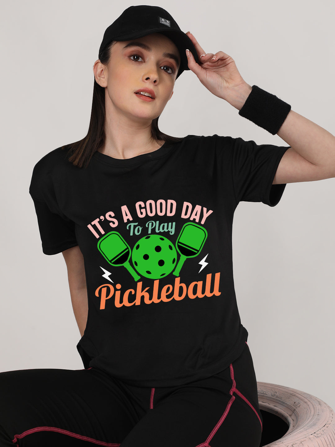 Women's Round Neck Active Wear Sports T-Shirt