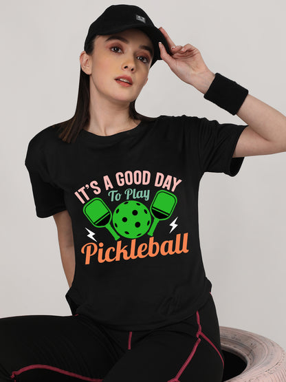 Women's Round Neck Active Wear Sports T-Shirt