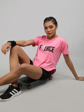 Women Round Neck Dry Fit Gym Sports T-Shirt