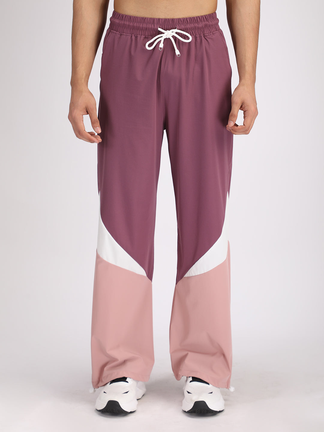 Men’s Colorblock Relaxed Fit Sports Track Pants