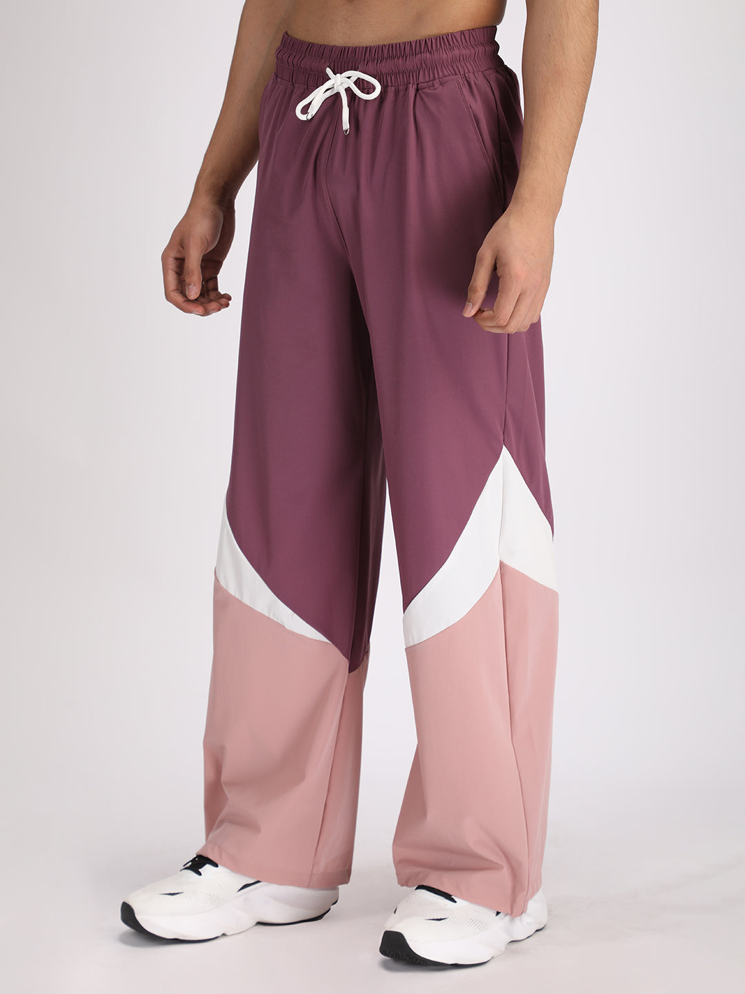 Men’s Colorblock Relaxed Fit Sports Track Pants