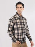 Men Winter Wear Check Shacket