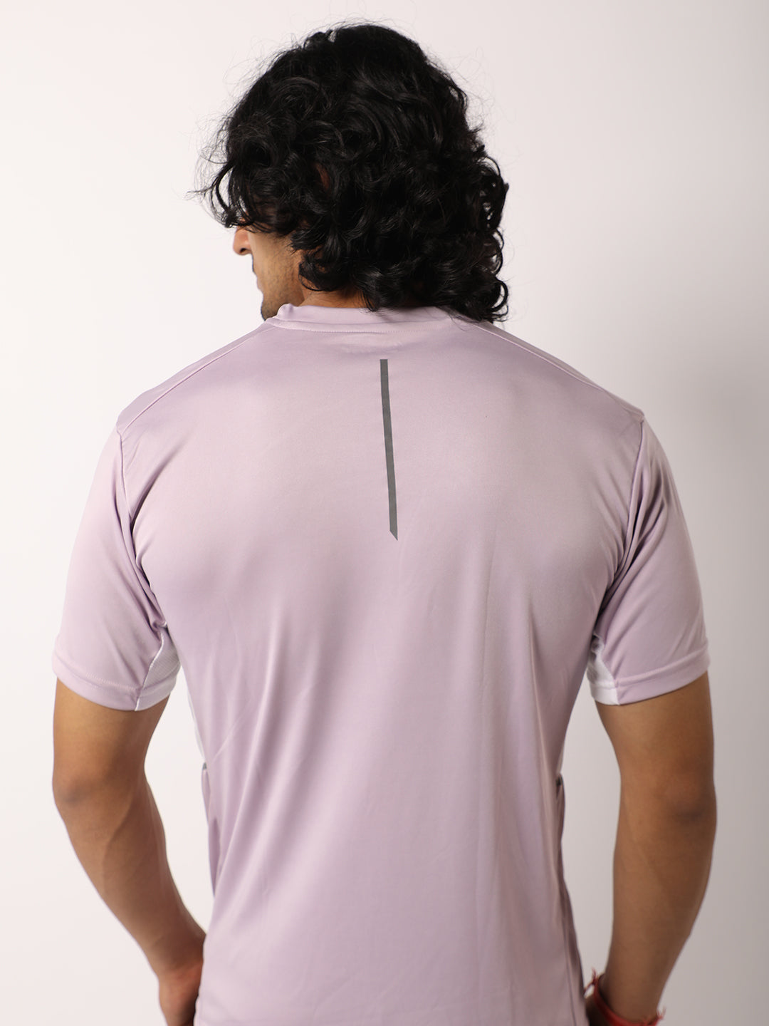 Men's Dry Fit Half Sleeve Gym T-Shirt Lavender