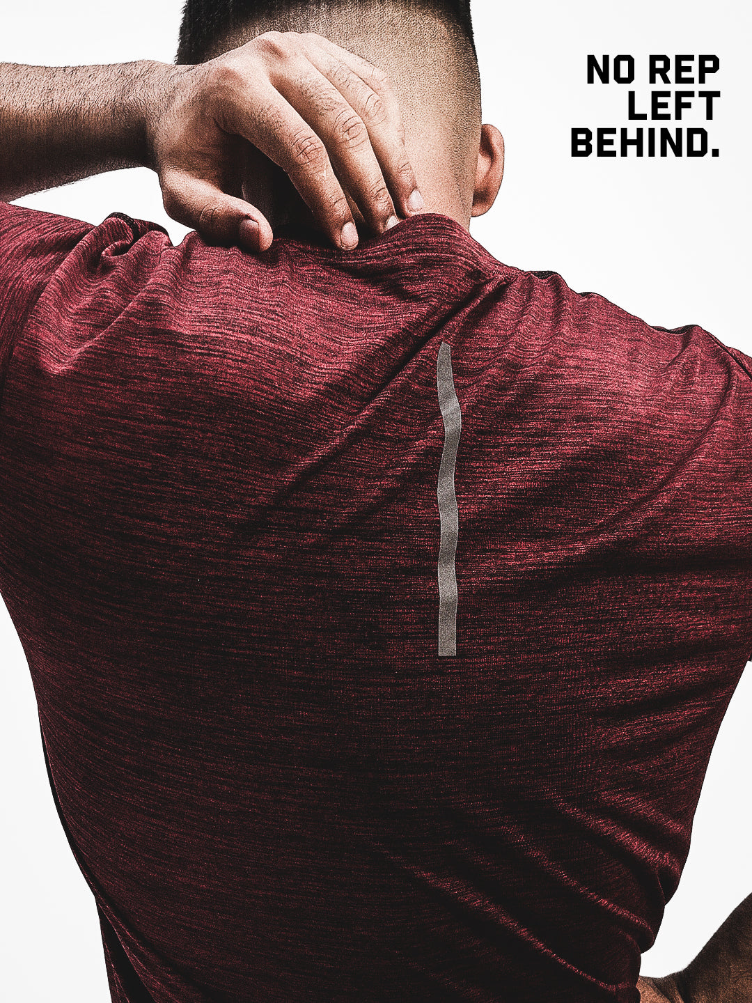 Men's Half Sleeves Dry Fit Gym Sports T-Shirt Wine