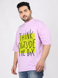 Men Plus Size Printed Oversized Half Sleeves T-Shirt