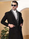 Men Double Breasted Long Coat