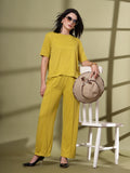 Women's Lime Green Casual Summer Co-ord Set