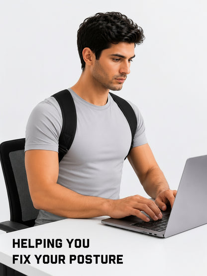 Chkokko Adjustable Posture Corrector for Men & Women – Upper Back & Shoulder Support Brace