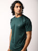 Men's Dry Fit Half Sleeve Gym T-Shirt Dark Green