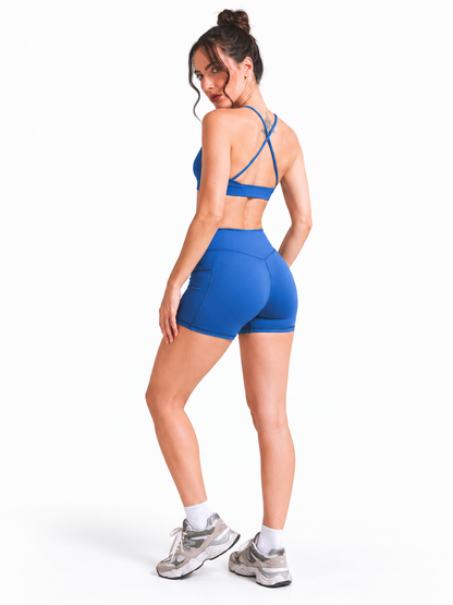 Women’s Seamless Workout Co-Ord Set Royal Blue