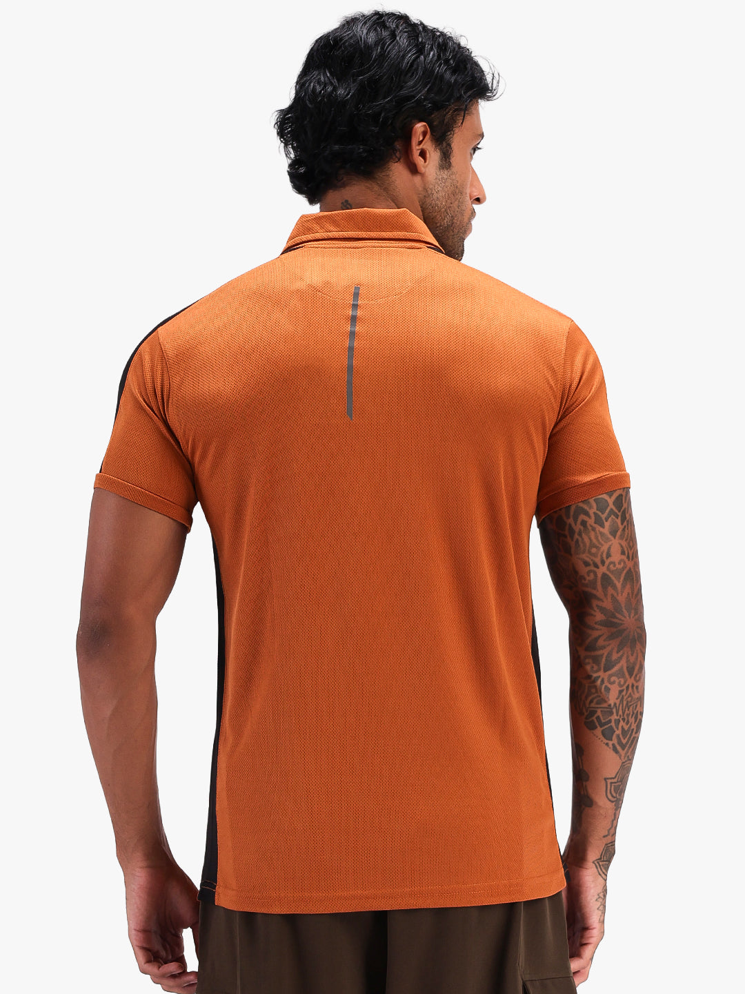 Men Regular Dry Fit Half Sleeve Polo T-Shirt Rust
