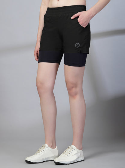 Women’s Double Layer Running Shorts Pack of 2