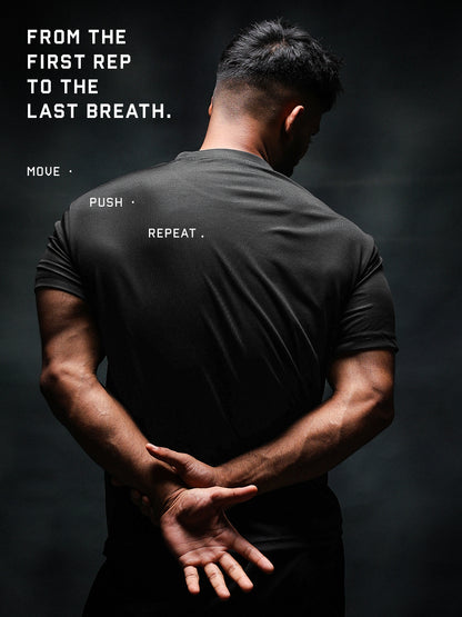 Men's Half Sleeve Graphic Gym T-shirt
