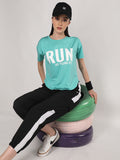 Women Round Neck Dry Fit Gym Sports T-Shirt