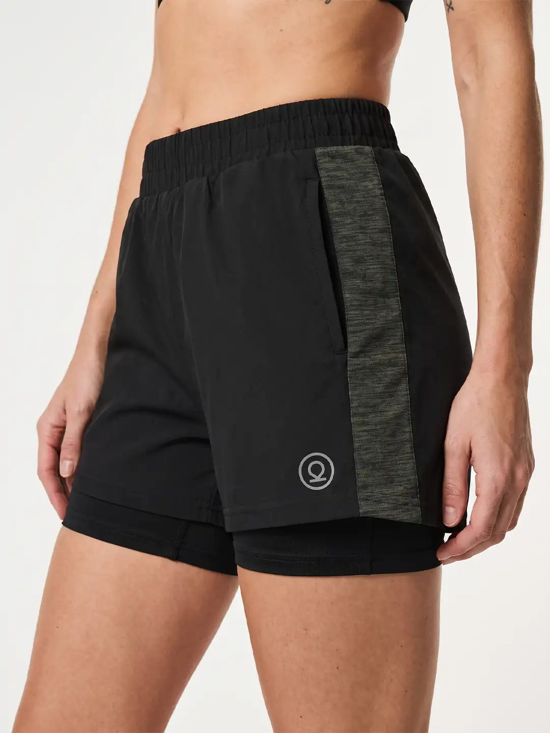 Women's Double Layered Running Shorts | CHKOKKO