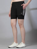 Women's Double Layered Running Shorts | CHKOKKO