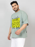 Men Plus Size Printed Oversized Half Sleeves T-Shirt