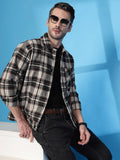 Men Winter Wear Check Shacket