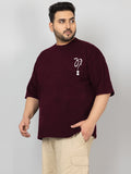 Men Plus Size Printed Oversized Half Sleeves T-Shirt