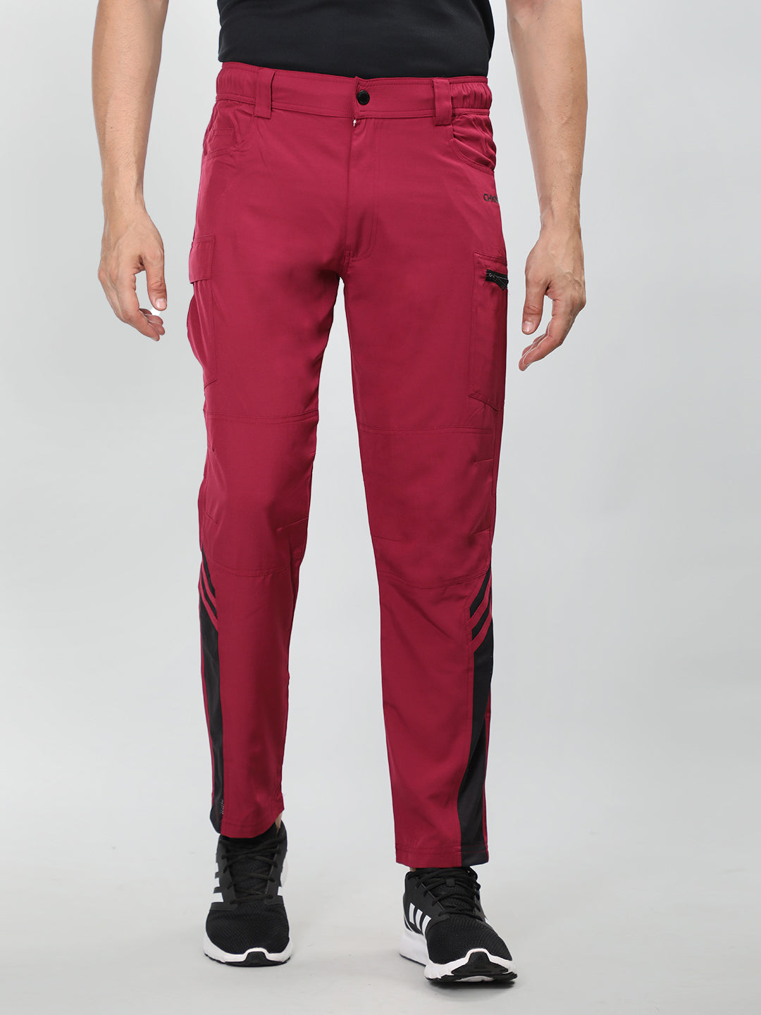 Men's Beatroot Black Active Trouser