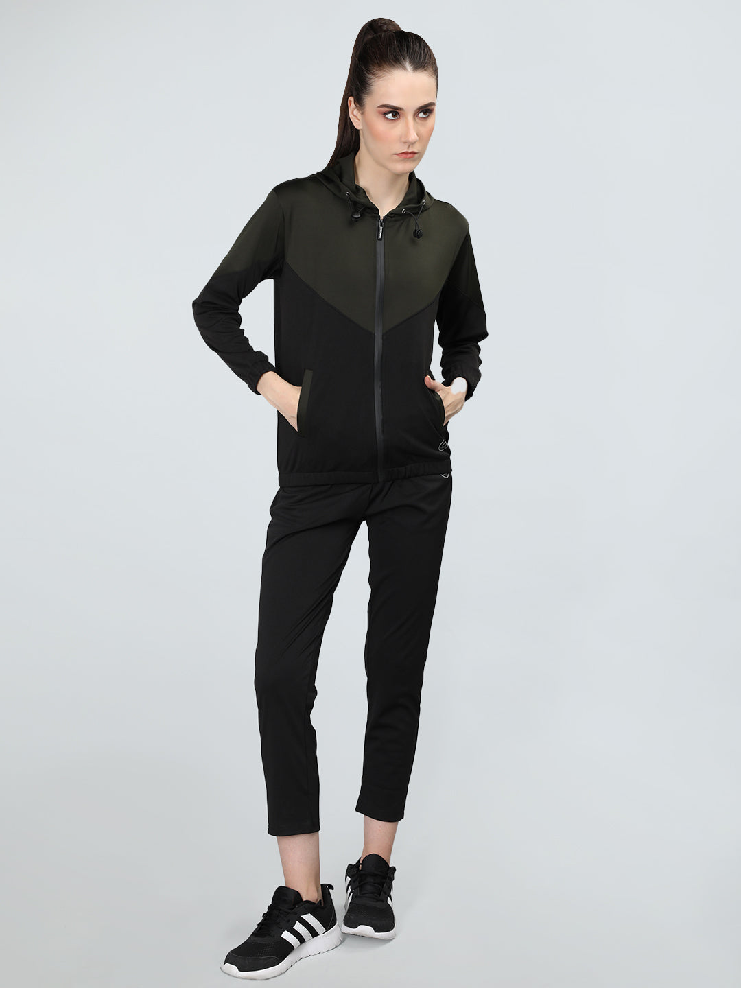 Women Sports Zipper Running Winter Track Suit| CHKOKKO