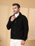 Men Black Winter Wear Shacket