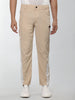 Men Beige White Everyday Active Trouser
