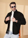 Men Winter Wear Spread Collar Shacket | CHKOKKO