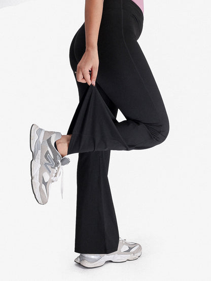 Women’s Crossover Flared Pants Black