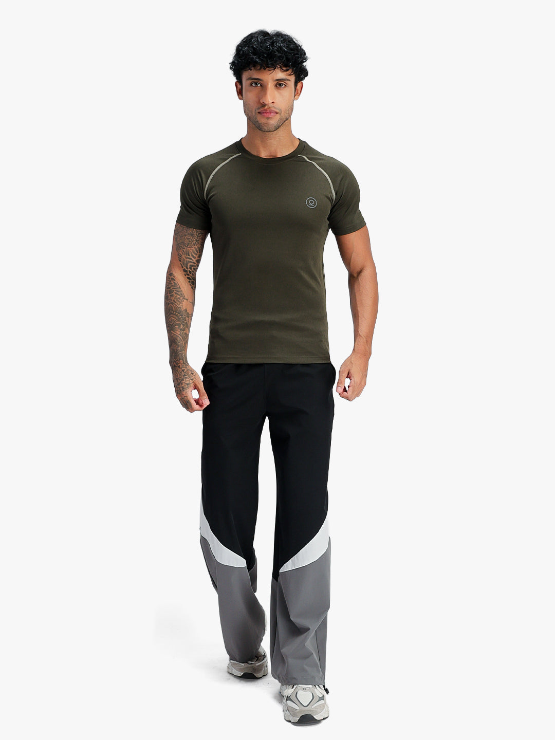 Men’s Performance Compression T-Shirt for Gym Olive