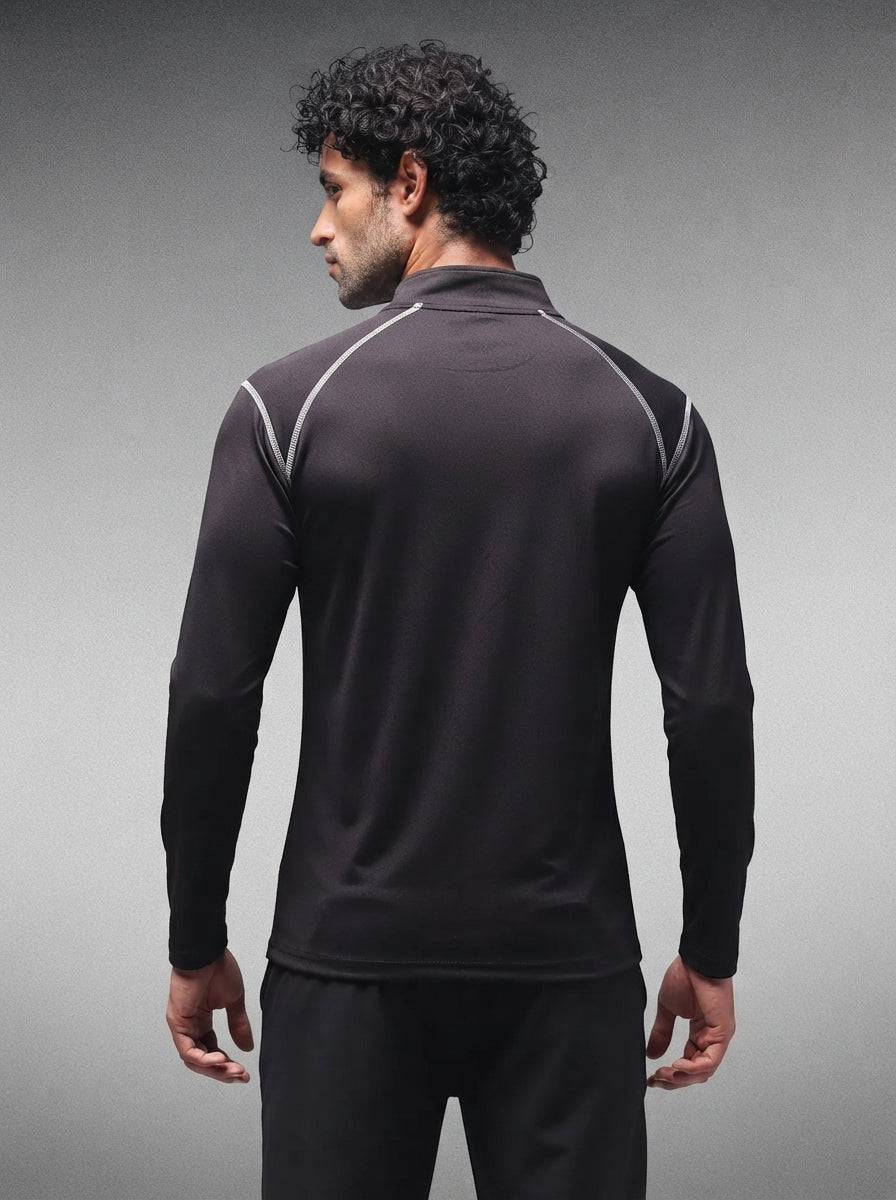 Men’s Full Sleeves Performance Compression T-Shirt for Gym Black