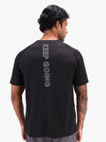 Men's Half Sleeves Quick Dry Sports T-shirt Black