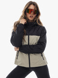 Women's Black Green Hooded Sunscreen Jacket UPF 50+ | UV & Sun Protection
